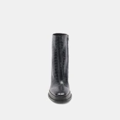 Dolce Vita LOCHLY BOOTS NOIR EMBOSSED LEATHER -Fashion Shoe Store DOLCEVITA BOOTS LOCHLY NOIREMBOSSEDLEATHER 04 c31ed945 d182 4aff a856 47c05dda1937