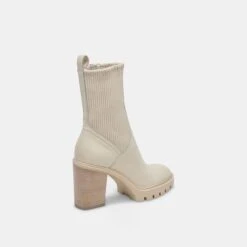 Dolce Vita MARNI H2O BOOTS IVORY LEATHER -Fashion Shoe Store DOLCEVITA BOOTS MARNIH2O IVORYLEATHERH2O 03