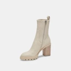 Dolce Vita MARNI H2O BOOTS IVORY LEATHER -Fashion Shoe Store DOLCEVITA BOOTS MARNIH2O IVORYLEATHERH2O 09
