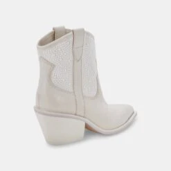 NASHE BOOTIES OFF WHITE PEARLS -Fashion Shoe Store DOLCEVITA BOOTS NASHE OFFWHITEPEARLS 03