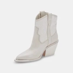 NASHE BOOTIES OFF WHITE PEARLS -Fashion Shoe Store DOLCEVITA BOOTS NASHE OFFWHITEPEARLS 08