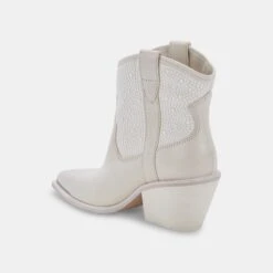 NASHE BOOTIES OFF WHITE PEARLS -Fashion Shoe Store DOLCEVITA BOOTS NASHE OFFWHITEPEARLS 09