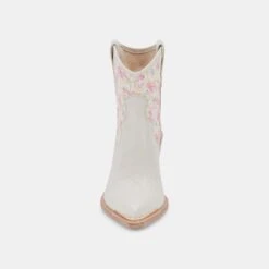 NASHE BOOTIES PINK FLORAL NUBUCK -Fashion Shoe Store DOLCEVITA BOOTS NASHE PINKFLORALNUBUCK 04