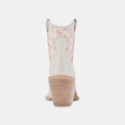 NASHE BOOTIES PINK FLORAL NUBUCK -Fashion Shoe Store DOLCEVITA BOOTS NASHE PINKFLORALNUBUCK 05