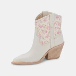 NASHE BOOTIES PINK FLORAL NUBUCK -Fashion Shoe Store DOLCEVITA BOOTS NASHE PINKFLORALNUBUCK 08