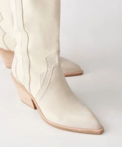 NAVENE BOOTS IVORY NUBUCK 25 NAVENE BOOTS IVORY NUBUCK -Fashion Shoe Store DOLCEVITA BOOTS NAVENE IVORY NUBUCK ONFOOT 02