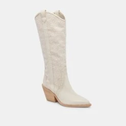 NAVENE BOOTS OFF WHITE PEARLS -Fashion Shoe Store DOLCEVITA BOOTS NAVENE OFFWHITEPEARLS 01