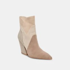 Dolce Vita NEENA BOOTIES TAUPE MULTI SUEDE -Fashion Shoe Store DOLCEVITA BOOTS NEENA TAUPEMULTISUEDE 01
