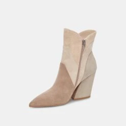 Dolce Vita NEENA BOOTIES TAUPE MULTI SUEDE -Fashion Shoe Store DOLCEVITA BOOTS NEENA TAUPEMULTISUEDE 08
