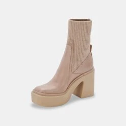 ODINA BOOTS TAUPE LEATHER -Fashion Shoe Store DOLCEVITA BOOTS ODINA TAUPELEATHER 08 1