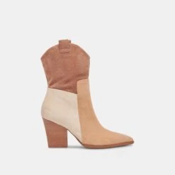 Fashion Shoe Store 39 Dolce Vita RAGEN BOOTS BROWN MULTI SUEDE