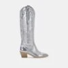 SHIREN BOOTS SILVER METALLIC SUEDE -Fashion Shoe Store DOLCEVITA BOOTS SHIREN SILVERMETALICLEATHER 02