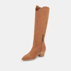 SOLEI BOOTS WHISKEY NUBUCK -Fashion Shoe Store DOLCEVITA BOOTS SOLEI WHISKEY EMBOSSEDNUBUCK 08