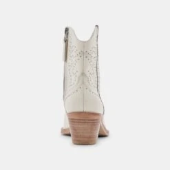SOLOW STUD BOOTIES OFF WHITE LEATHER -Fashion Shoe Store DOLCEVITA BOOTS SOLOWSTUD OFFWHITELEATHER 05