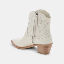SOLOW STUD BOOTIES OFF WHITE LEATHER -Fashion Shoe Store DOLCEVITA BOOTS SOLOWSTUD OFFWHITELEATHER 08