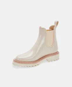 STORMY RAINBOOTS IVORY PATENT STELLA -Fashion Shoe Store DOLCEVITA BOOTS STORMY H20 IVORYPATENTSTELLA 0105