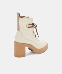 CELIDA BOOTS OFF WHITE NYLON -Fashion Shoe Store DOLCEVITA BOOT CELIDA OFFWHITENYLON 03
