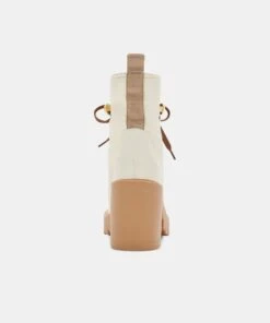 CELIDA BOOTS OFF WHITE NYLON -Fashion Shoe Store DOLCEVITA BOOT CELIDA OFFWHITENYLON 05