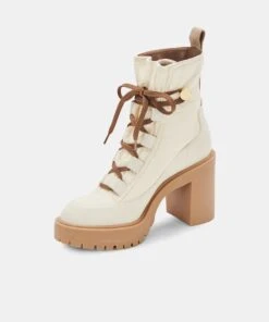 CELIDA BOOTS OFF WHITE NYLON -Fashion Shoe Store DOLCEVITA BOOT CELIDA OFFWHITENYLON 08