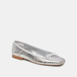 Dolce Vita ANISA BALLET FLATS SILVER DISTRESSED LEATHER 29 Dolce Vita ANISA BALLET FLATS SILVER DISTRESSED LEATHER -Fashion Shoe Store DOLCEVITA FLATS ANISA SILVERDESTRESSEDLEATHER 01