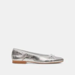 Dolce Vita ANISA BALLET FLATS SILVER DISTRESSED LEATHER 26 Dolce Vita ANISA BALLET FLATS SILVER DISTRESSED LEATHER -Fashion Shoe Store DOLCEVITA FLATS ANISA SILVERDESTRESSEDLEATHER 02