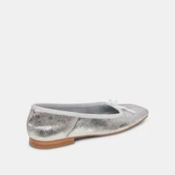 Dolce Vita ANISA BALLET FLATS SILVER DISTRESSED LEATHER 30 Dolce Vita ANISA BALLET FLATS SILVER DISTRESSED LEATHER -Fashion Shoe Store DOLCEVITA FLATS ANISA SILVERDESTRESSEDLEATHER 03