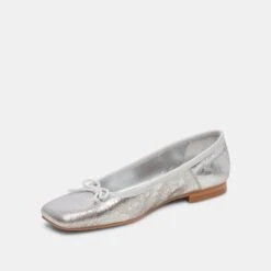 Dolce Vita ANISA BALLET FLATS SILVER DISTRESSED LEATHER 28 Dolce Vita ANISA BALLET FLATS SILVER DISTRESSED LEATHER -Fashion Shoe Store DOLCEVITA FLATS ANISA SILVERDESTRESSEDLEATHER 08