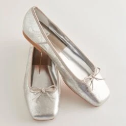 Dolce Vita ANISA BALLET FLATS SILVER DISTRESSED LEATHER 24 Dolce Vita ANISA BALLET FLATS SILVER DISTRESSED LEATHER -Fashion Shoe Store DOLCEVITA FLATS ANISA SILVERDESTRESSEDLEATHER 3