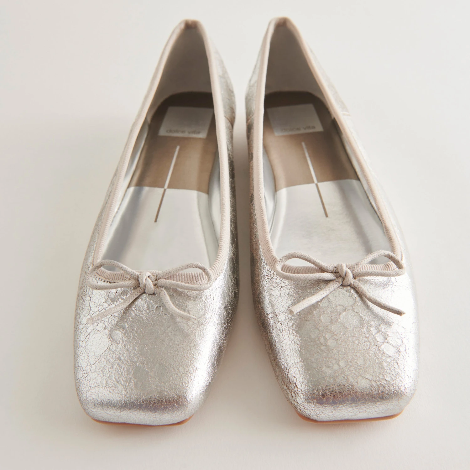 Dolce Vita ANISA BALLET FLATS SILVER DISTRESSED LEATHER 5 Dolce Vita ANISA BALLET FLATS SILVER DISTRESSED LEATHER - Image 3