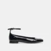 Dolce Vita ASHYA BALLET FLATS MIDNIGHT CRINKLE PATENT -Fashion Shoe Store DOLCEVITA FLATS ASHYA MIDNIGHTCRINKLEPATENT 02