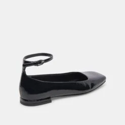 Dolce Vita ASHYA BALLET FLATS MIDNIGHT CRINKLE PATENT -Fashion Shoe Store DOLCEVITA FLATS ASHYA MIDNIGHTCRINKLEPATENT 03