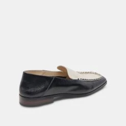 Dolce Vita BENY FLATS WHITE BLACK CRINKLE PATENT -Fashion Shoe Store DOLCEVITA FLATS BENY WHITEBLACKCRINKLEPATENT 03