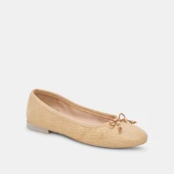 Dolce Vita CACY BALLET FLATS NATURAL RAFFIA -Fashion Shoe Store DOLCEVITA FLATS CACY NATURALRAFFIA 01