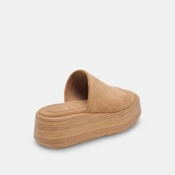 Dolce Vita CANAL SANDALS TAUPE SUEDE -Fashion Shoe Store DOLCEVITA FLATS CANAL TAUPESUEDE 03