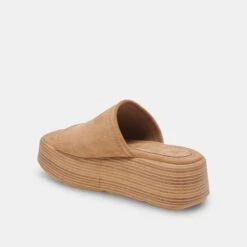 Dolce Vita CANAL SANDALS TAUPE SUEDE -Fashion Shoe Store DOLCEVITA FLATS CANAL TAUPESUEDE 09