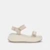Dolce Vita DEBRA SANDALS IVORY SUEDE -Fashion Shoe Store DOLCEVITA FLATS DEBRA IVORYSUEDE 02