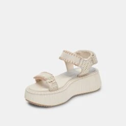 Dolce Vita DEBRA SANDALS IVORY SUEDE -Fashion Shoe Store DOLCEVITA FLATS DEBRA IVORYSUEDE 08