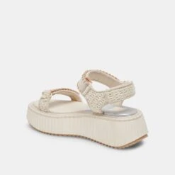 Dolce Vita DEBRA SANDALS IVORY SUEDE -Fashion Shoe Store DOLCEVITA FLATS DEBRA IVORYSUEDE 09