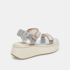 Dolce Vita DEBRA SANDALS SILVER DISTRESSED LEATHER 18 Dolce Vita DEBRA SANDALS SILVER DISTRESSED LEATHER -Fashion Shoe Store DOLCEVITA FLATS DEBRA SILVERDISTRESSEDLEATHER 03