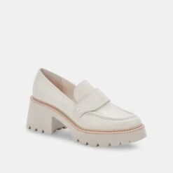 HALONA LOAFERS IVORY LEATHER -Fashion Shoe Store DOLCEVITA FLATS HALONA IVORYLEATHER 01