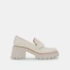 HALONA LOAFERS IVORY LEATHER -Fashion Shoe Store DOLCEVITA FLATS HALONA IVORYLEATHER 02