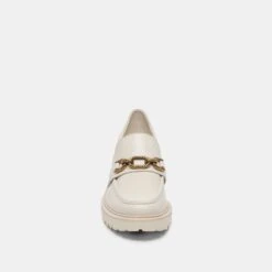Dolce Vita HARLEN LOAFERS IVORY CRINKLE PATENT -Fashion Shoe Store DOLCEVITA FLATS HARLEN IVORYCRINKLEPATENT 04