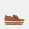 JHENEE PERFORATED SNEAKERS PECAN SUEDE -Fashion Shoe Store DOLCEVITA FLATS JHENEEPERF PECANSUEDE 02