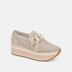 JHENEE PERFORATED SNEAKERS SAND NUBUCK 24 JHENEE PERFORATED SNEAKERS SAND NUBUCK -Fashion Shoe Store DOLCEVITA FLATS JHENEEPERF SANDNUBUCK 01