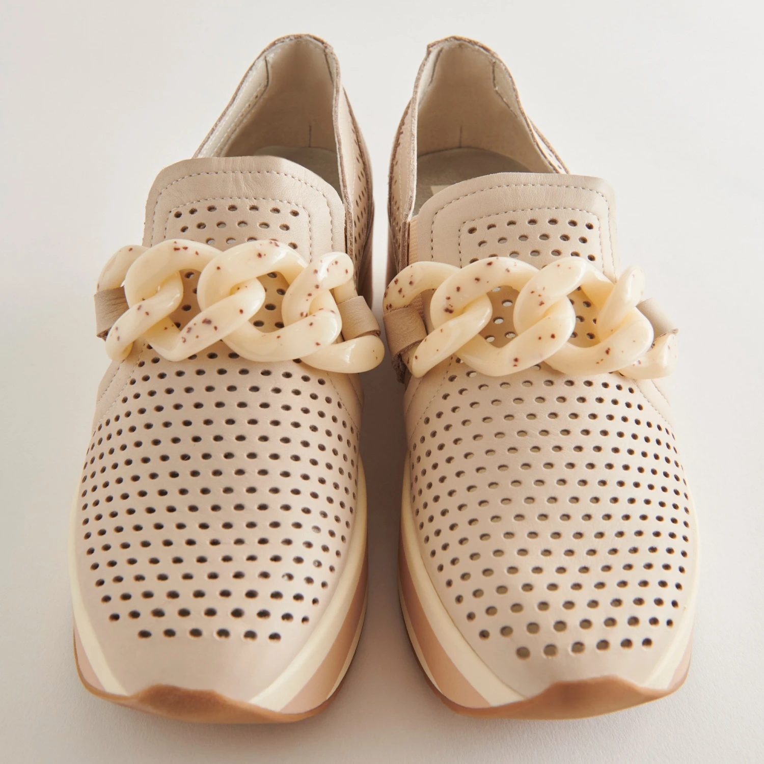 JHENEE PERFORATED SNEAKERS SAND NUBUCK 7 JHENEE PERFORATED SNEAKERS SAND NUBUCK - Image 5