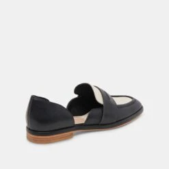 MOYRA FLATS BLACK WHITE LEATHER -Fashion Shoe Store DOLCEVITA FLATS MOYRA BLACKWHITELEATHER 03