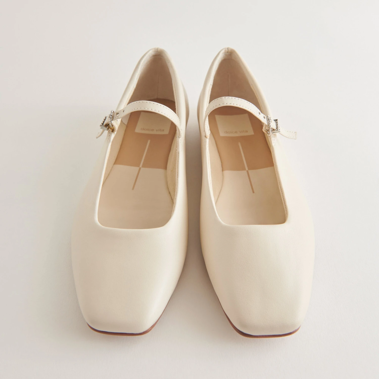REYES BALLET FLATS IVORY LEATHER 8 REYES BALLET FLATS IVORY LEATHER - Image 6