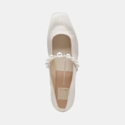 ROXANA PEARL BALLET FLATS IVORY SATIN 20 ROXANA PEARL BALLET FLATS IVORY SATIN -Fashion Shoe Store DOLCEVITA FLATS ROXANA IVORYSATIN 06