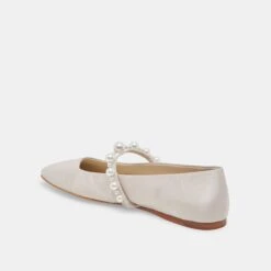 ROXANA PEARL BALLET FLATS IVORY SATIN 17 ROXANA PEARL BALLET FLATS IVORY SATIN -Fashion Shoe Store DOLCEVITA FLATS ROXANA IVORYSATIN 09