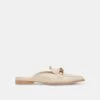 SIDON FLATS IVORY EMBOSSED LEATHER -Fashion Shoe Store DOLCEVITA FLATS SIDON IVORYEMBOSSEDLEATHER 02
